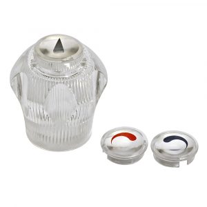 Large Universal Replacement Faucet Handle in Clear Acrylic