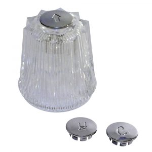 Replacement Faucet Handle for Price Pfister in Clear Acrylic