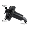 Disposal Genie II Garbage Disposal Strainer & Stopper in Black