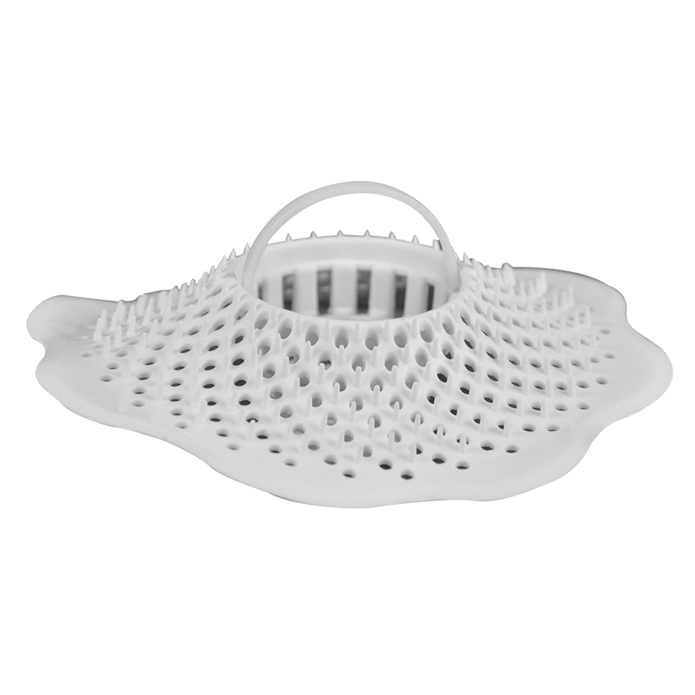 Hair Catcher Bathroom Tub Strainer in White (3-Pack) - Danco