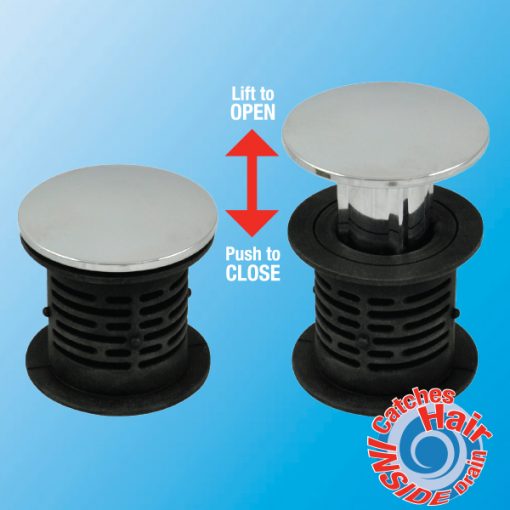 2in1 Bathtub Hair Catcher and Stopper Danco