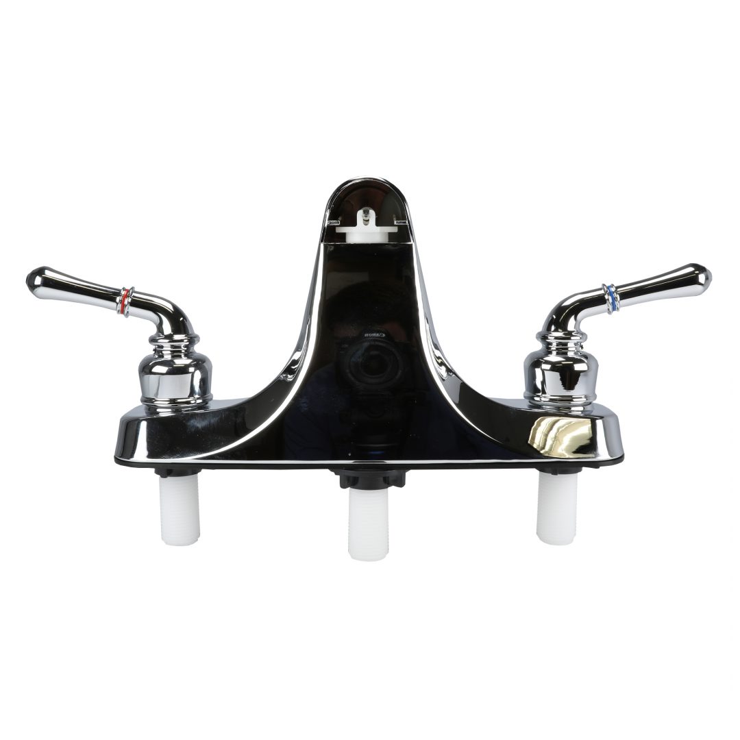 8 in. Mobile Home OffSet Tub/Shower Faucet with Lever Handles in