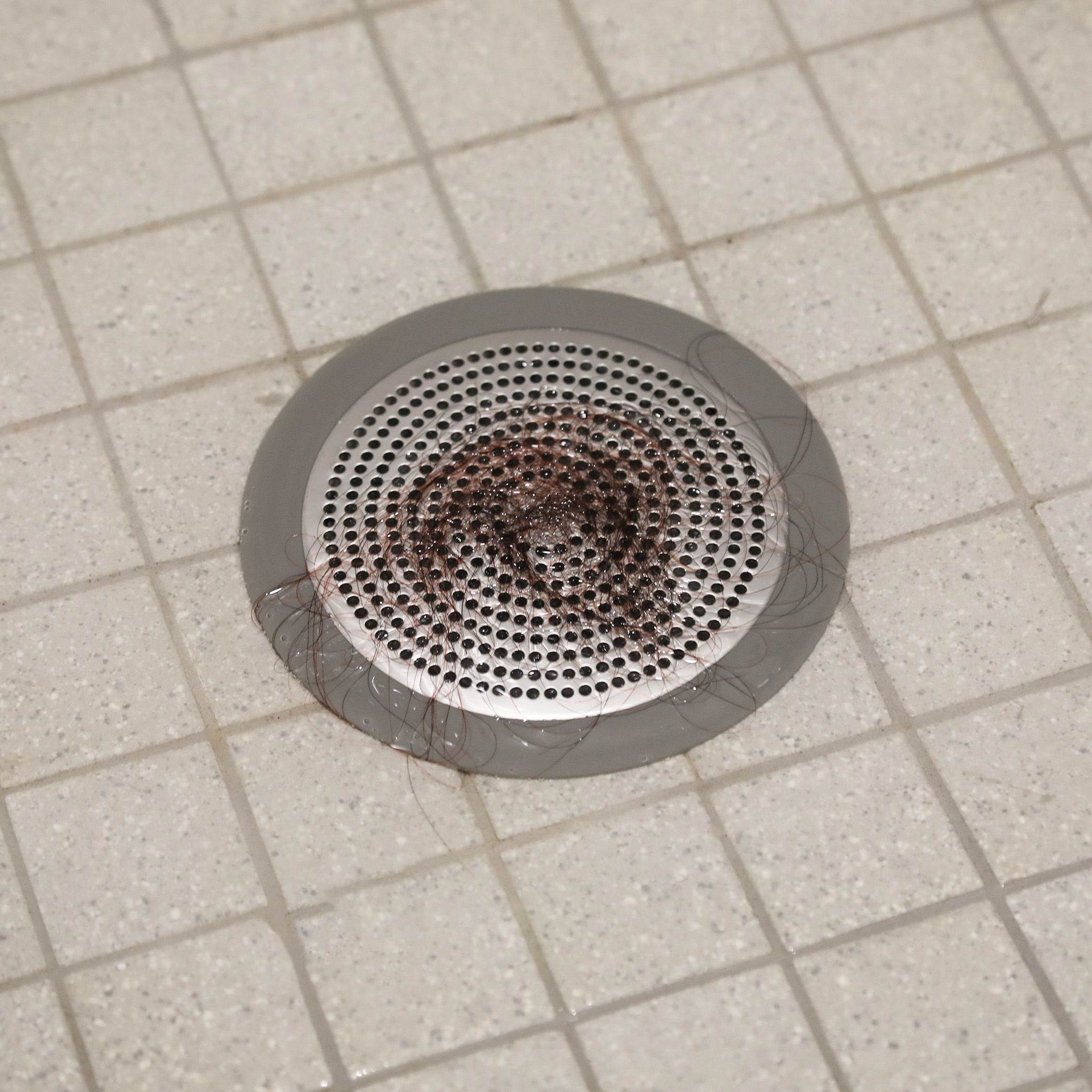 DANCO Rust-Resistant Shower Drain Strainer, Brushed Nickel, 2-15/15-Inch,  1-Set (89269) - Faucet Trim Kits 