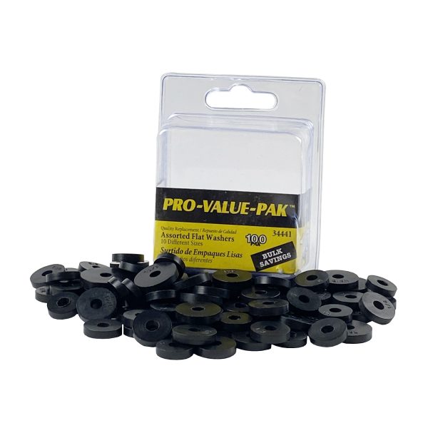100-Piece Assorted Flat Washer Set