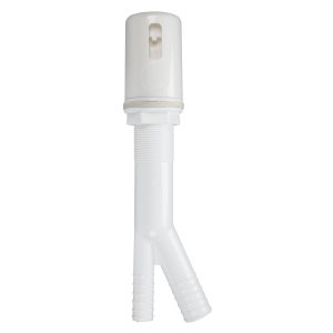 7/8 O.D. Air Gap Body with Air Gap Cap in White