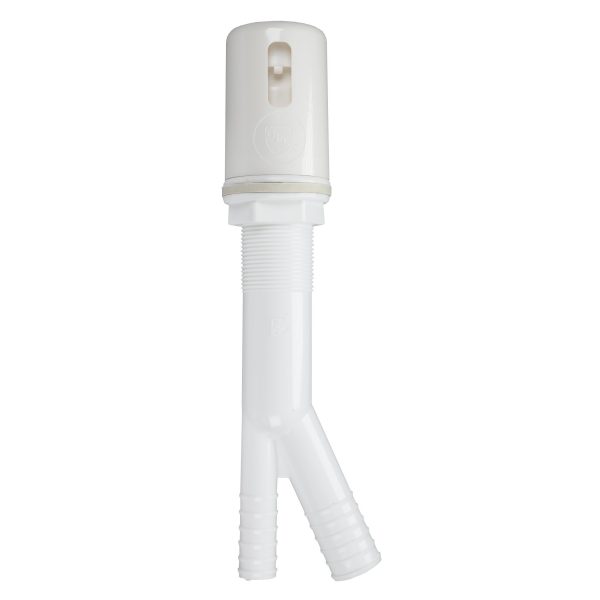 7/8 O.D. Air Gap Body with Air Gap Cap in White