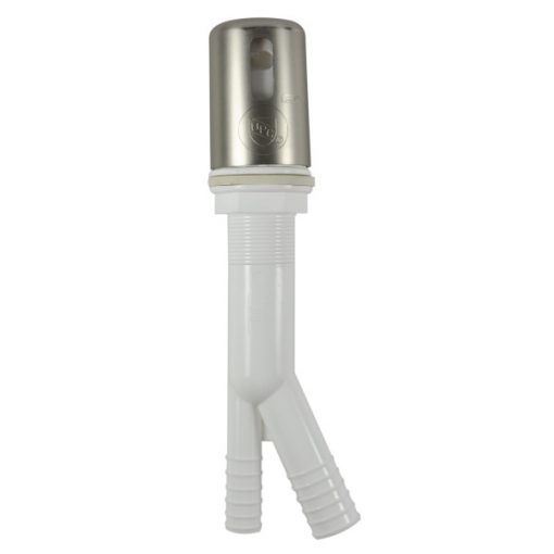 7/8 O.D. Air Gap Body with Air Gap Cap in Brushed Nickel