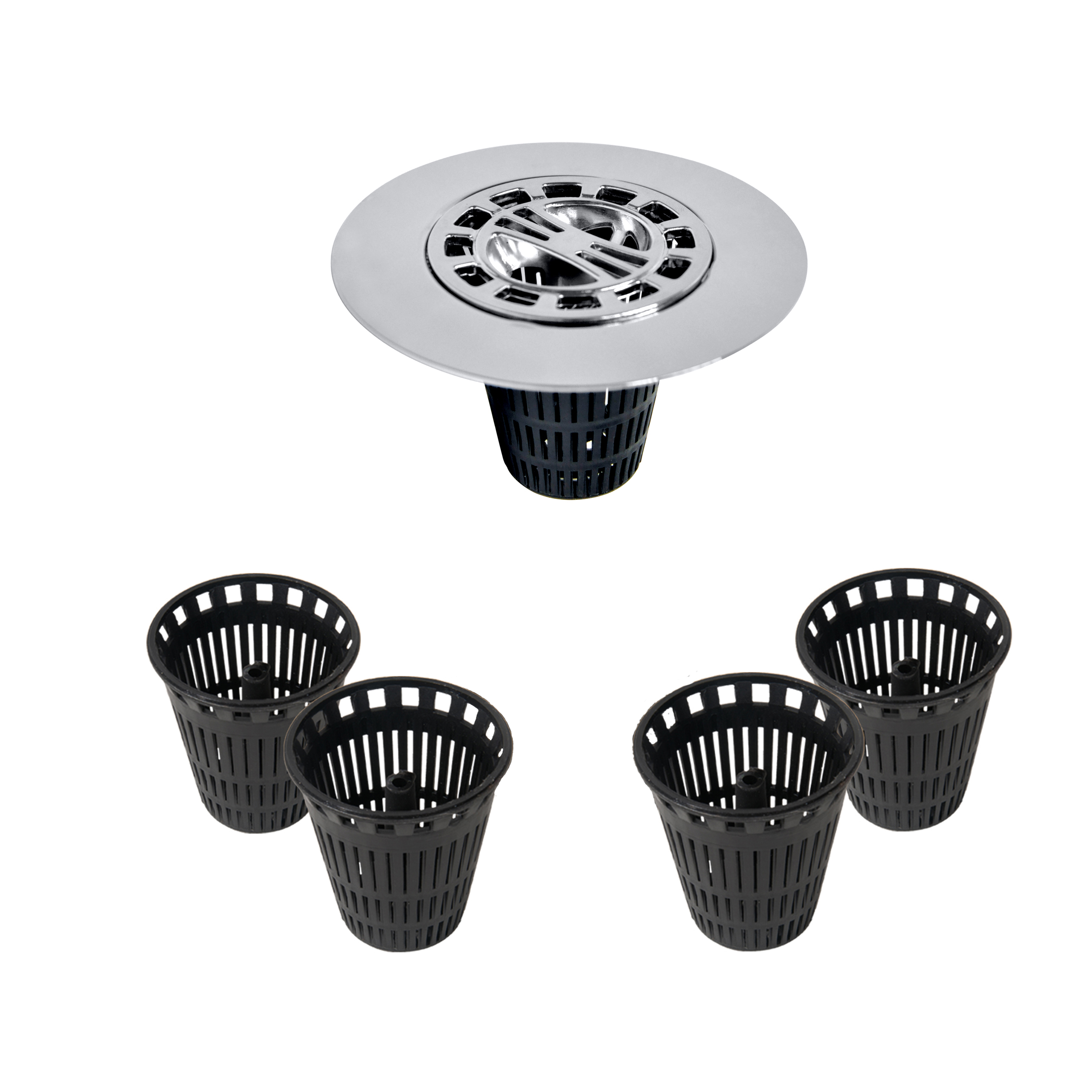 6 Pack Drain Cover - Shower Drain Hair Catcher, tub Hair Stopper