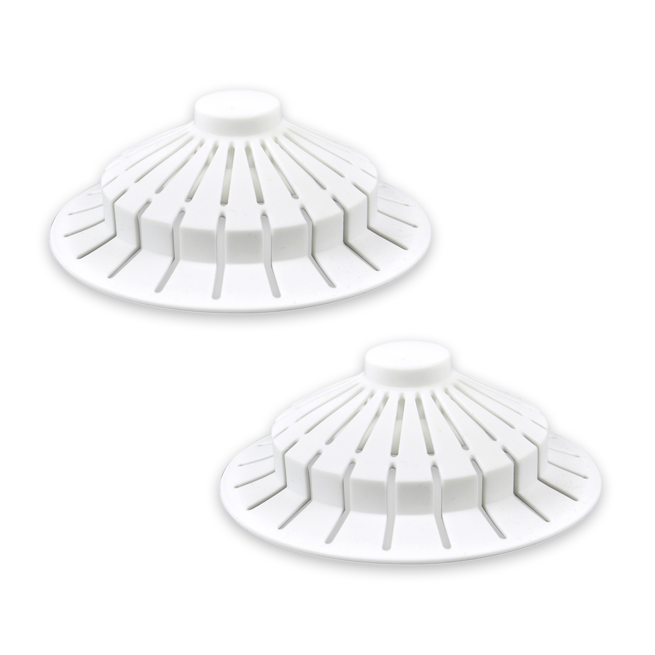 Bathtub Hair Catcher with Suction Cup (2-Pack) - Danco