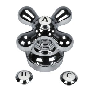 Faucet Cross-Arm Handle in Chrome (2-Pack)