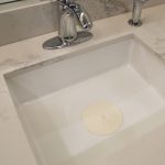 5 in. Flat Suction Sink Stopper in White