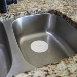 5 in. Flat Suction Sink Stopper in White