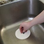 5 in. Flat Suction Sink Stopper in White