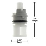 3S-2H/C Hot/Cold Stems for Delta Sink and Bathroom Faucets (5-Pack)