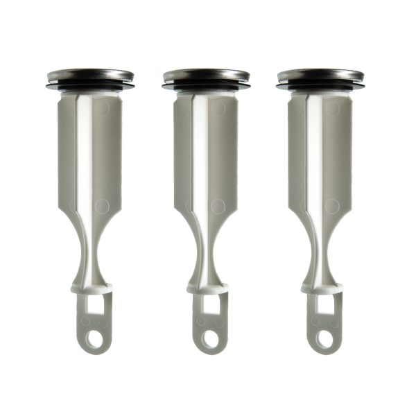 Universal Bathroom Pop-Up Stopper in Chrome (3-Pack)