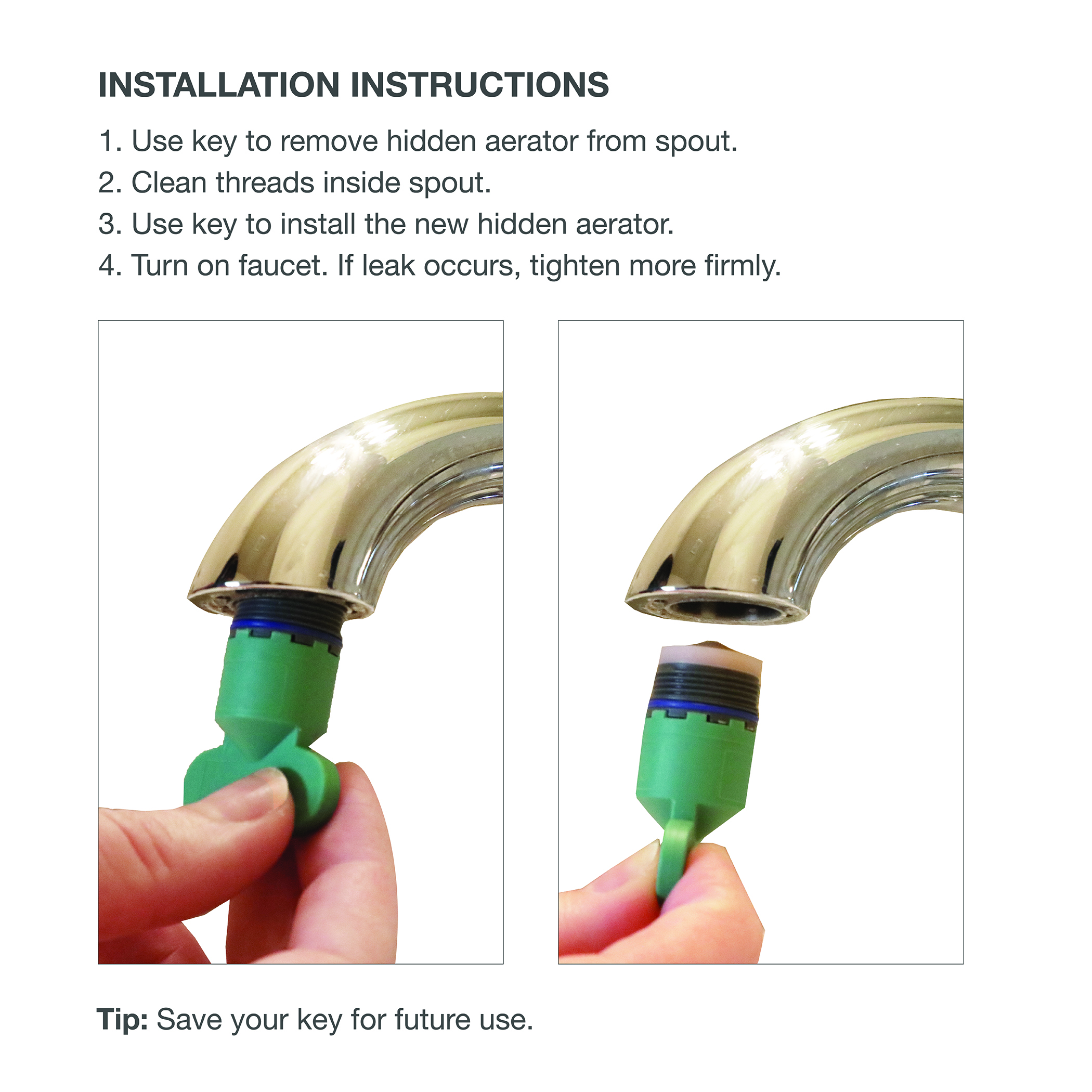 Cache Faucet Aerator Key Removal Wrench