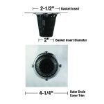Square Hair Catcher for Shower Drain in Chrome