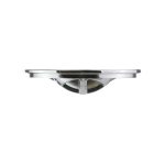 Square Hair Catcher for Shower Drain in Chrome