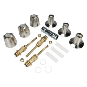 Tub/Shower 3-Handle Remodeling Kit for Price Pfister Verve in Brushed Nickel