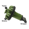 Disposal Genie II Garbage Disposal Strainer & Stopper in Olive