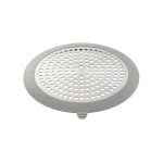 7th image of Bathroom Sink/Bathtub Hair Catcher & Drain Protector in Brushed Nickel