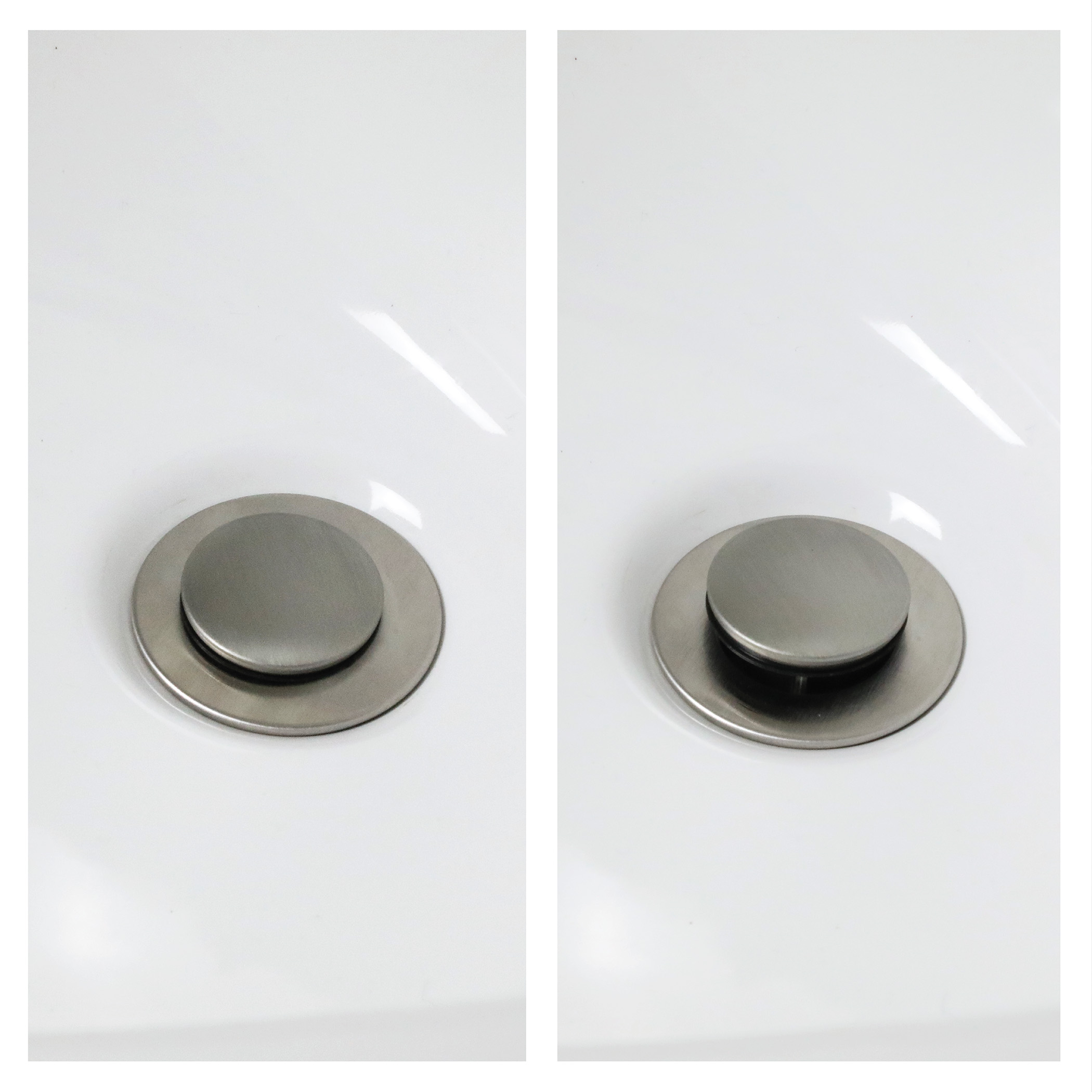 Bathroom Pop-up Stopper Replacement for Pop-up Drain Assemblies in Brushed Nickel