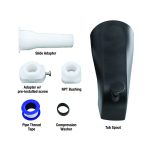 5th image of Diverter Tub Spout in Matte Black