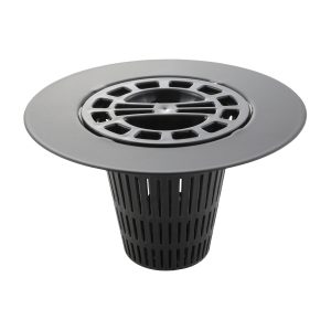 Hair Catcher Shower Drain Cover in Matte Black