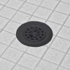 Hair Catcher Shower Drain Cover in Matte Black
