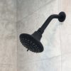 8 in. Shower Arm w/ Flange in Matte Black