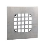 1st image of Square Snap-In Shower Drain Cover in Chrome