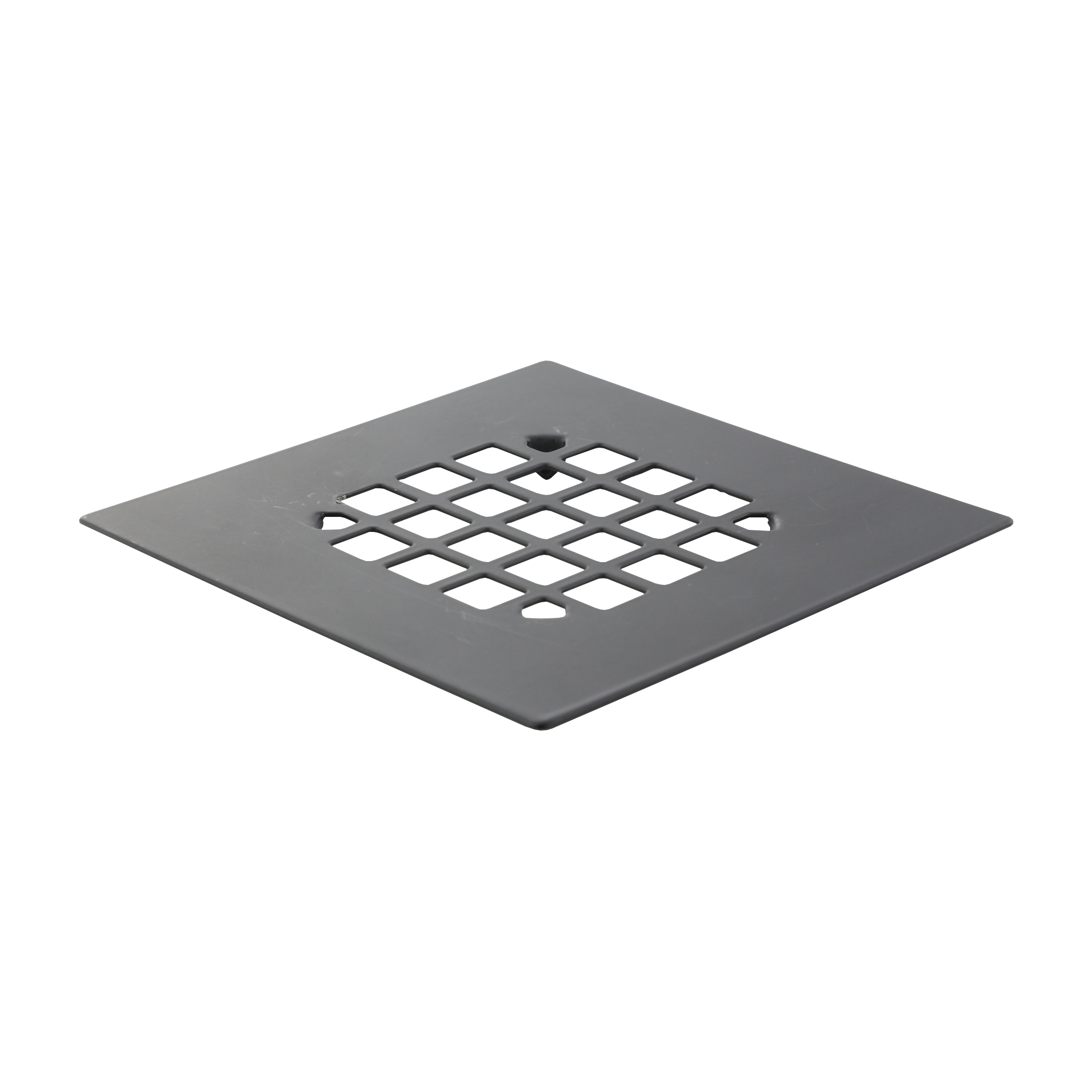 Square Snap-In Shower Drain Cover in Matte Black - Danco