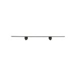 Square Snap-In Shower Drain Cover in Matte Black