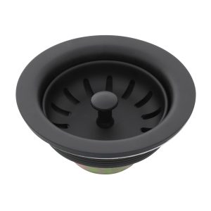 3-1/2 in. Basket Strainer Assembly in Matte Black