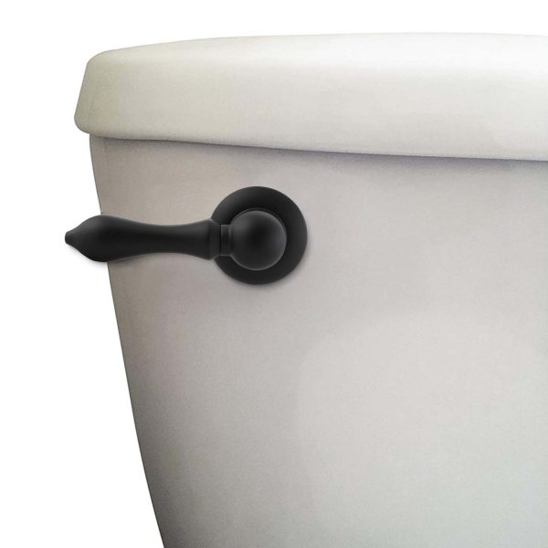 Universal Decorative Toilet Handle in Matte Black