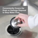Kitchen Garbage Disposal Drain Stopper in Stainless Steel