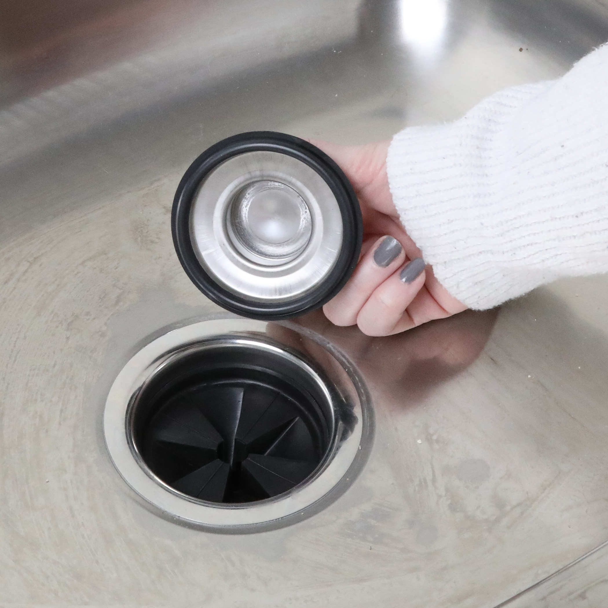 Danco Kitchen Garbage Disposal Drain Stopper in Stainless Steel