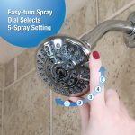 5-Spray Water-Saving Shower Head in Chrome