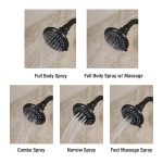 5-Spray Water-Saving Shower Head in Oil Rubbed Bronze