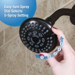 5-Spray Water-Saving Shower Head in Oil Rubbed Bronze