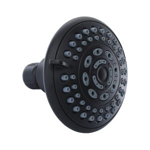 5-Spray Water-Saving Shower Head in Matte Black