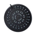 5-Spray Water-Saving Shower Head in Matte Black