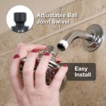 5-Spray Water-Saving Shower Head in Matte Black
