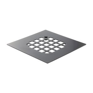 Square Snap-In Shower Drain Cover in Oil Rubbed Bronze