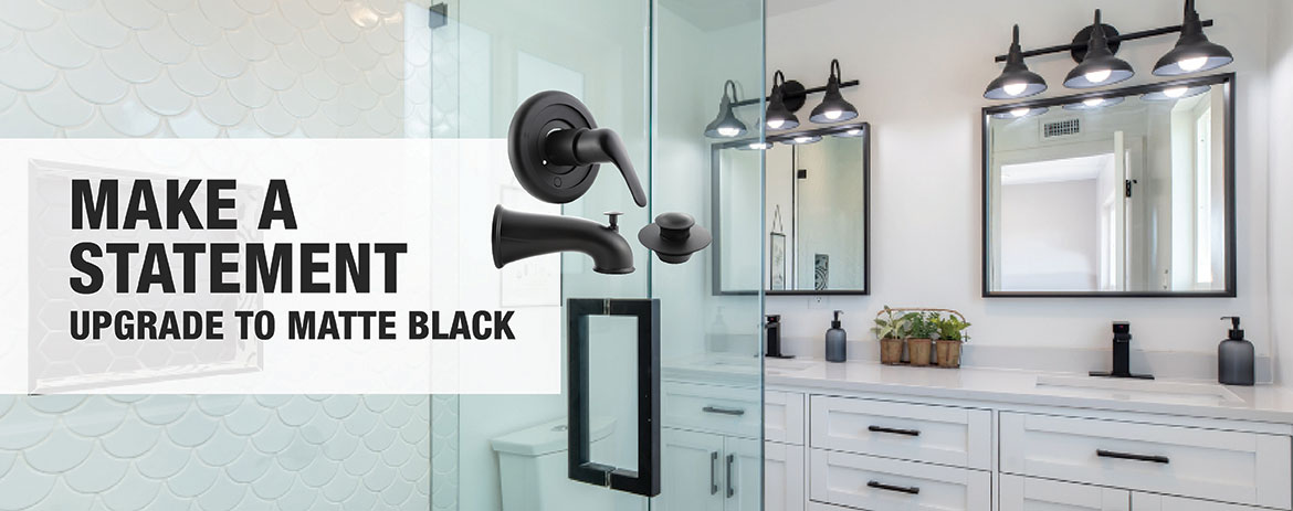 Matte Black Kitchen and Bathroom Accessories by Danco