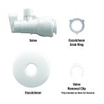 5th image of Push-On Quarter Turn Angle Stop Valve