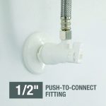 1st image of Push-On Quarter Turn Angle Stop Valve