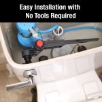 Toilet Tank Lever Replacement Handle in Brushed Nickel