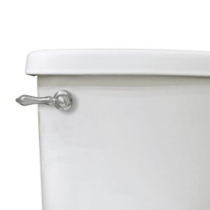 Universal Decorative Toilet Handle in Brushed Nickel