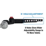 Universal Decorative Toilet Handle in Brushed Nickel